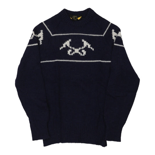 Vintage navy Pierre Cardin Jumper - mens small