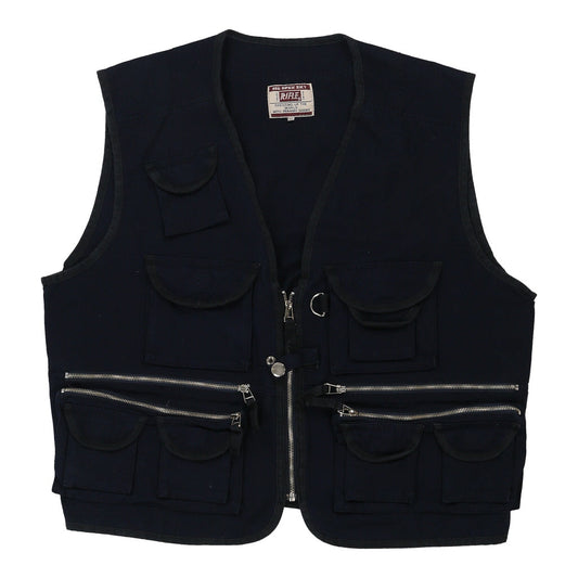 Vintage Rifle Gilet - 2XL Navy Cotton