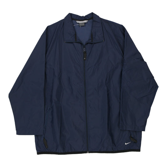 Vintage Nike Jacket - XL Navy Polyester