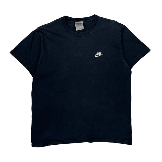 Nike T-Shirt - Medium Black Cotton