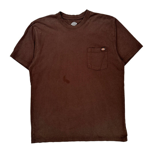 Dickies T-Shirt - XL Brown Cotton