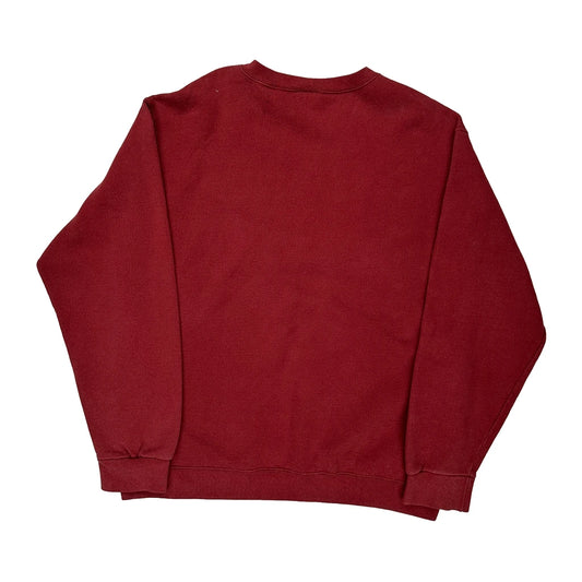 Made In USA Nike Sweatshirt - Large Red Cotton