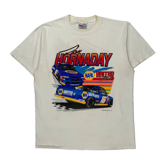 Ron Hornaday Competitors View Nascar T-Shirt - XL White Cotton