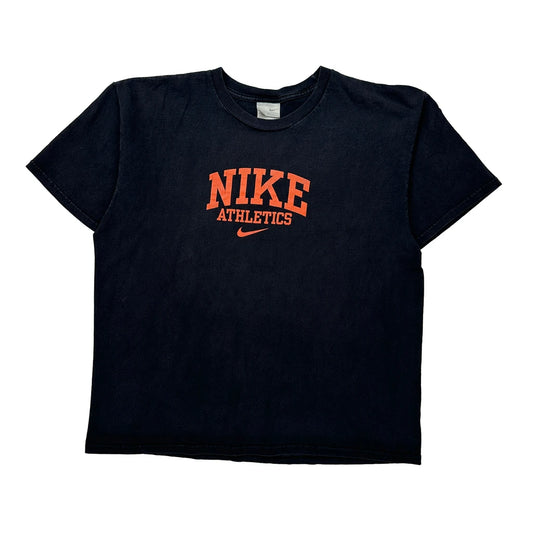 Athletics Nike Graphic T-Shirt - Large Black Cotton