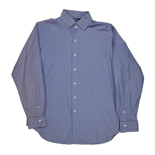 Polo By Ralph Lauren Striped Shirt - Large Blue Cotton