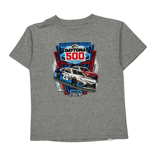 Daytona 500 Nascar T-Shirt - Medium Grey Cotton Blend