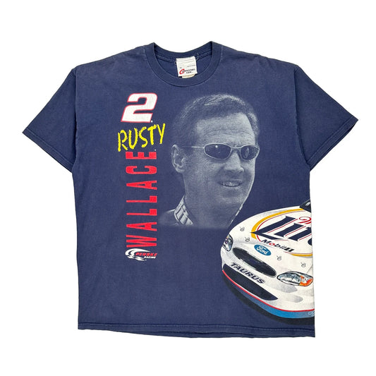Penske Racing Competitors View Nascar T-Shirt - XL Navy Cotton