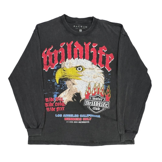 Pacsun Long Sleeve T-Shirt - Large Multicoloured Cotton