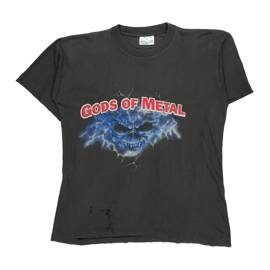 Gods Of Metal Y2K Turbo Gadget Single Stitch T-Shirt - Large Black Cotton