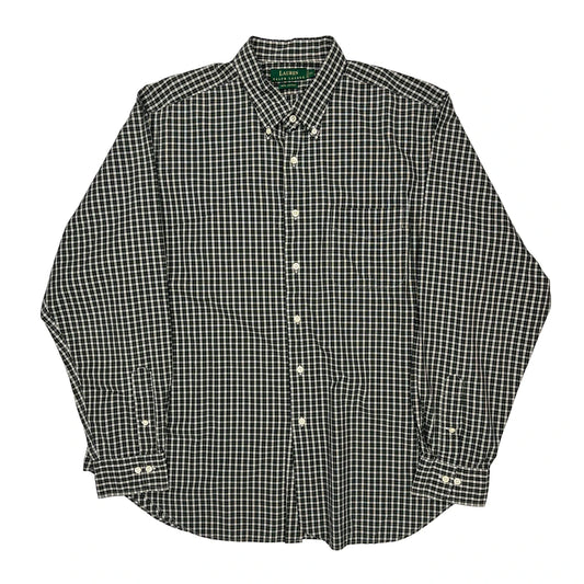 Ralph Lauren Checked Shirt - XL Black & White Cotton