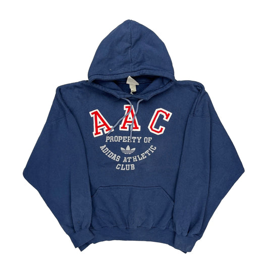 Adidas Athletic Club Adidas College Hoodie - 2XL Blue Cotton