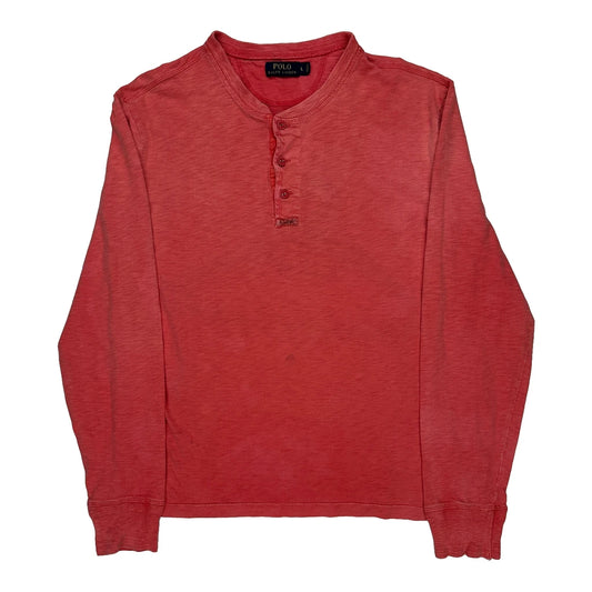 Polo By Ralph Lauren Long Sleeve T-Shirt - Large Red Cotton