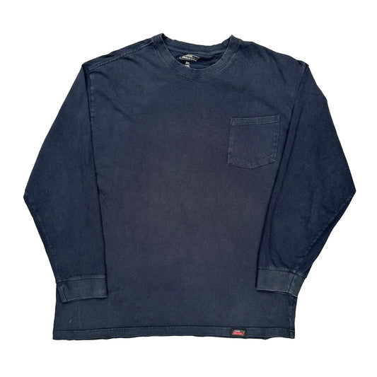 Dickies Long Sleeve T-Shirt - 2XL Navy Cotton
