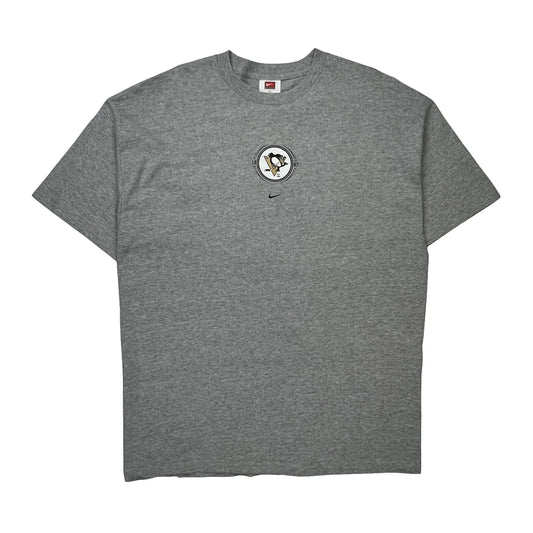 Pittsburgh Penguins Nike Nhl T-Shirt - XL Grey Cotton