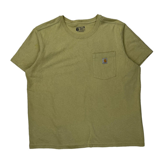 Carhartt T-Shirt - XL Beige Cotton