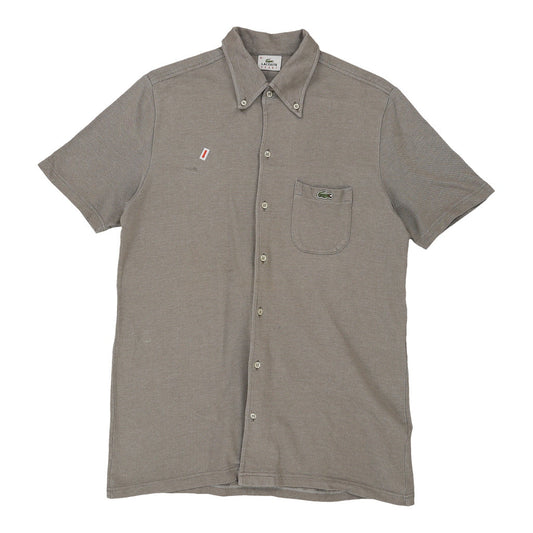Vintage grey Lacoste Short Sleeve Shirt - mens medium