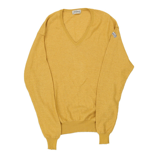 Vintage yellow Les Copains Jumper - mens medium
