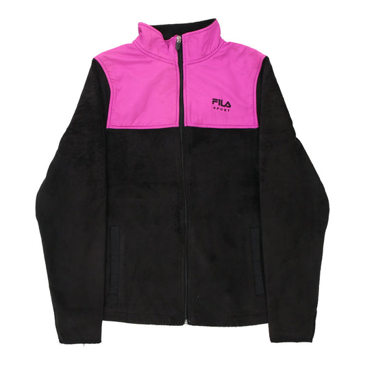 Vintage block colour Fila Fleece - womens small