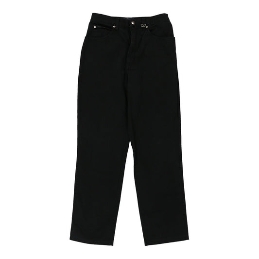 Valentino Trousers - 28W UK 10 Black Cotton