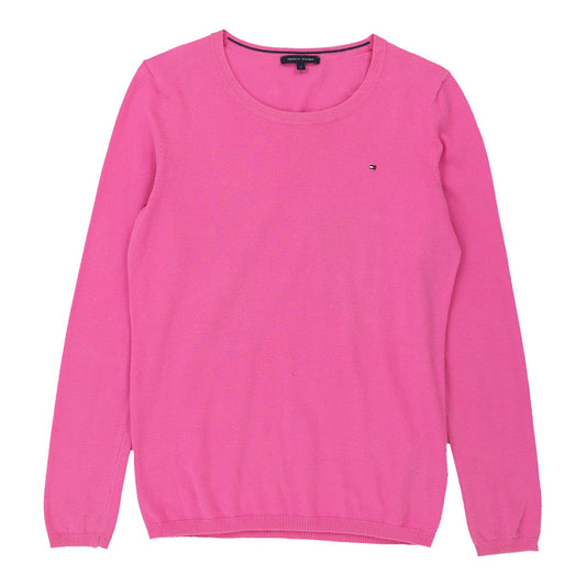 Tommy Hilfiger Jumper - Small Pink Cotton