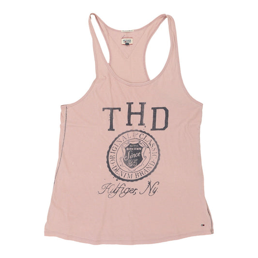 New York Hilfiger Denim Vest - Small Pink Cotton