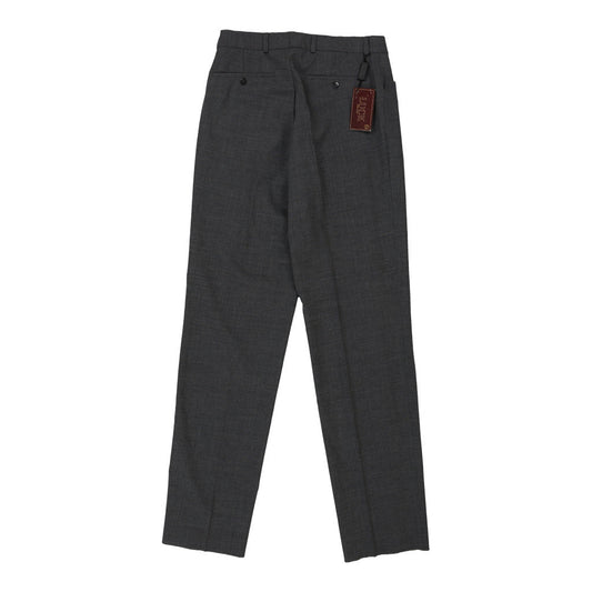 Vintage grey 1980's Luck Trousers - womens 30" waist