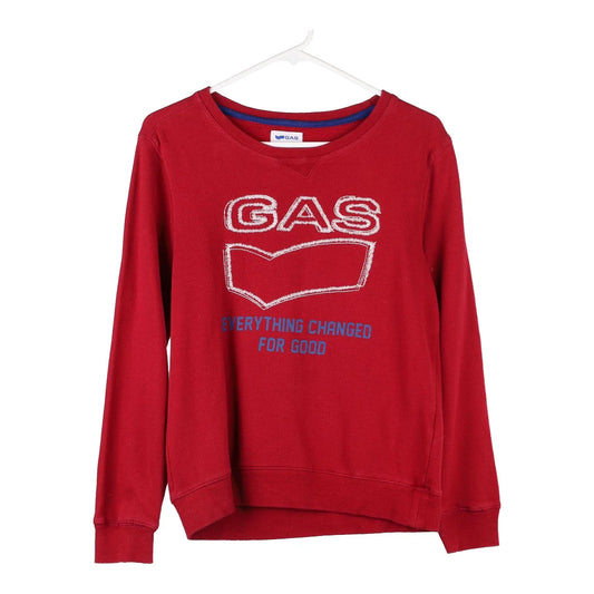 Vintage red Age 16 Gas Sweatshirt - boys x-large